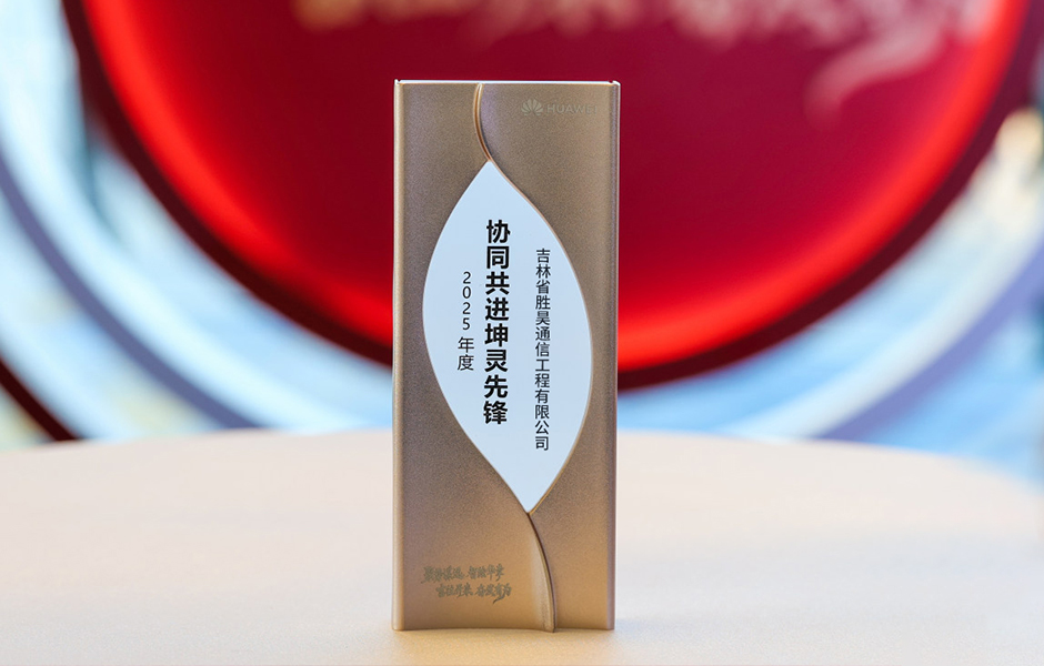 胜昊荣获华为“协同共进坤灵先锋奖”